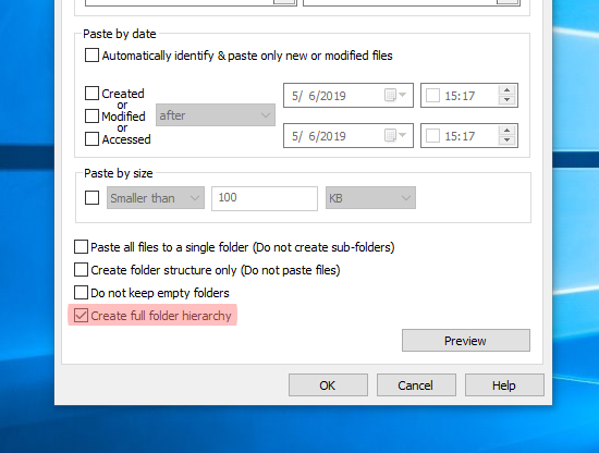 Create full folder hierarchy Create full folder hierarchy