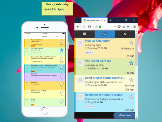 sticky notes app for android