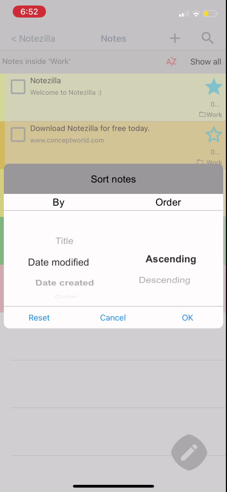 Sorting Notes List Inside A Folder In Notezilla App For Androidiphone Conceptworlds Blog 3152