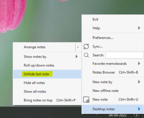 Can We Disable The Option Of Hide Notes In Windows Using Notezilla Conceptworld Support 5288